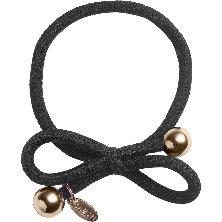 IA BON Hair Tie Gold Bead Black - pcs 1