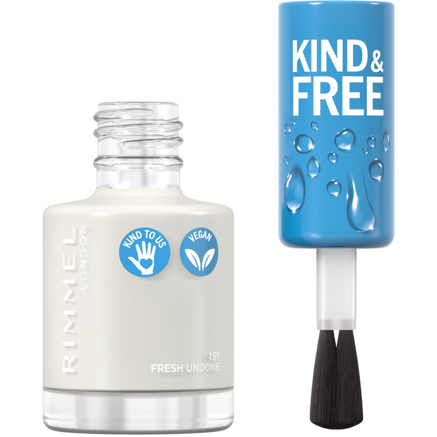 Rimmel London Kind & Free Clean Nail Polish 151 White