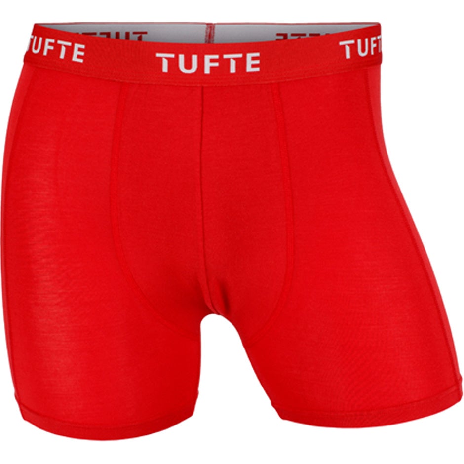 Tufte Mens Essentials Boxers Pompeian Red / Grenadine XXL