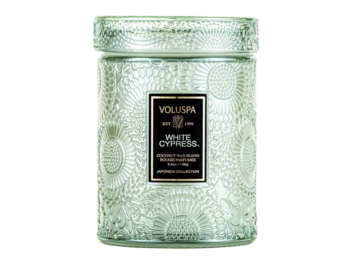 Voluspa White Cypress  Glass Jar - 156 g