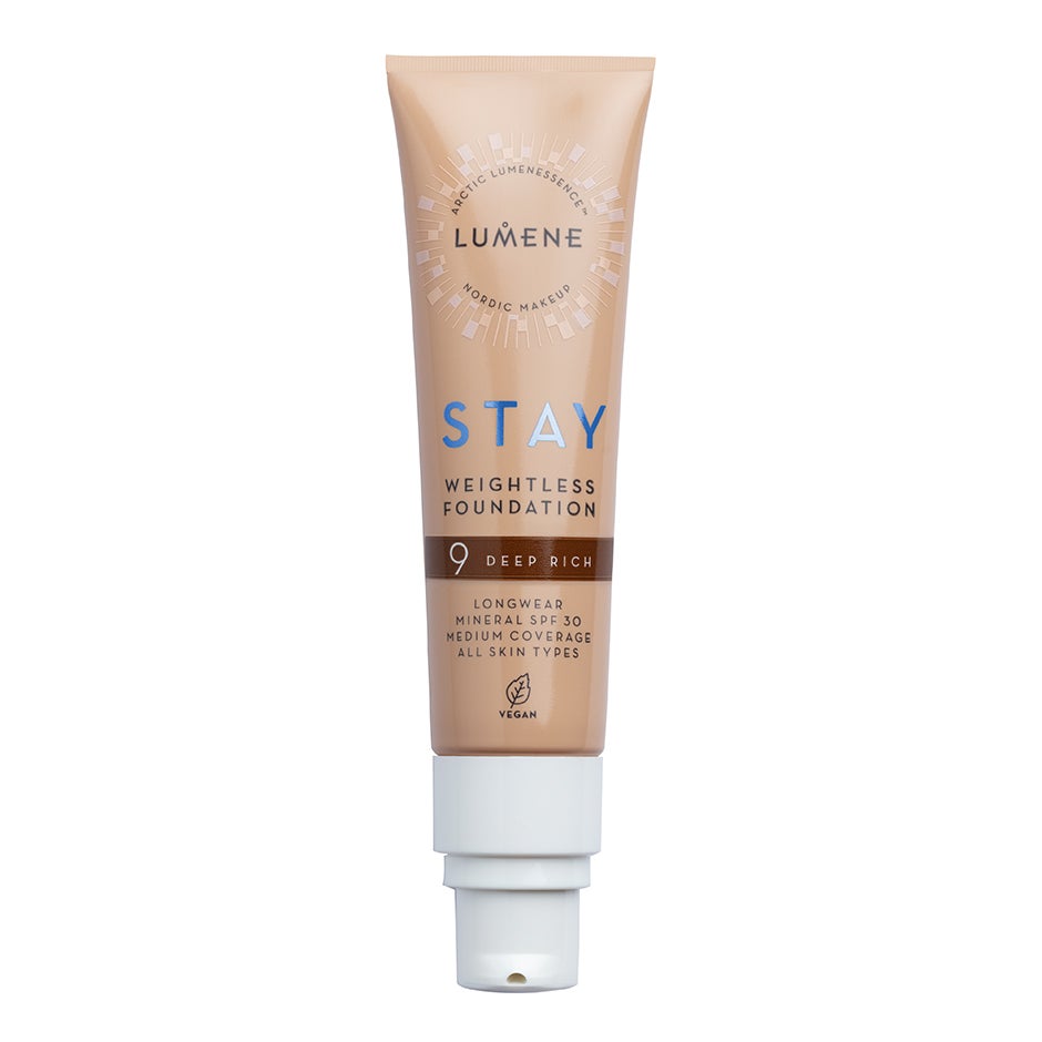 Lumene Stay Weightless Foundation SPF30 9 Deep Rich - 30 ml