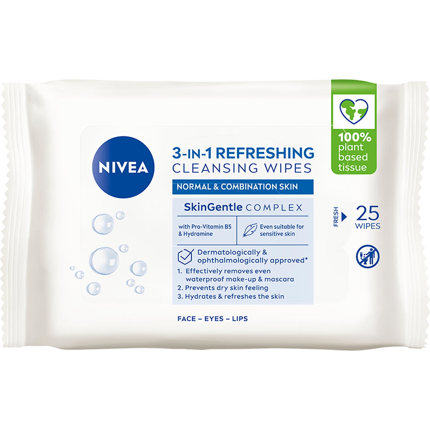 NIVEA Refreshing Cleansing Wipes 25 pcs - pcs 25