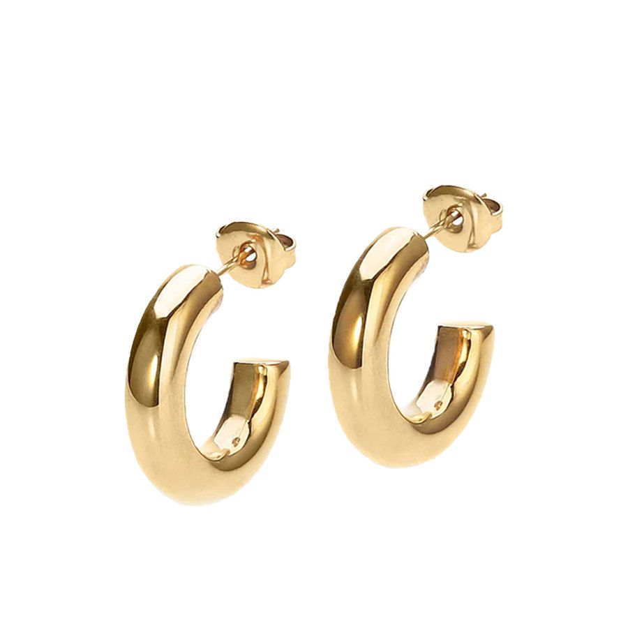 Sistie2ND Aura Hoops Small Gold Plated 19 mm