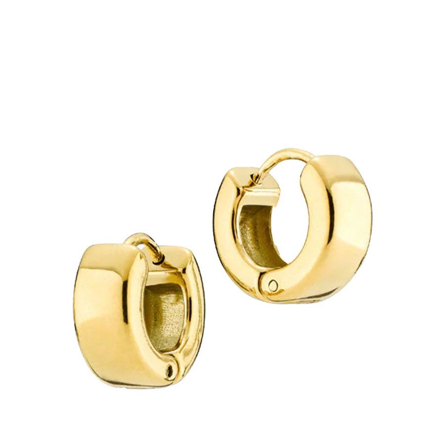 Sistie2ND Maya Earrings Small Gold Plated 13 mm