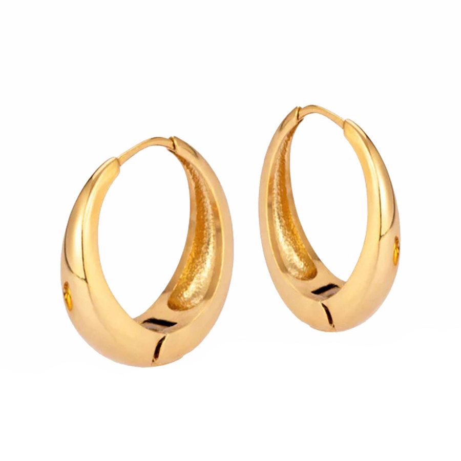 Sistie2ND Loops Creoles Gold Plated 16 mm