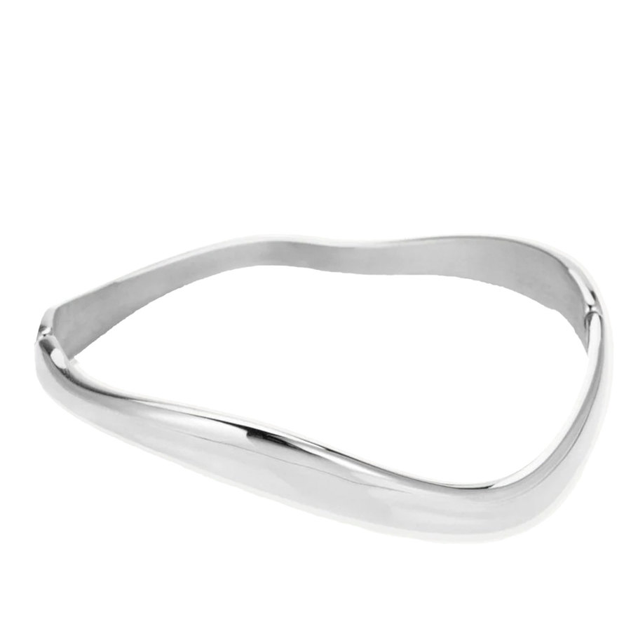 Sistie2ND Wavy Bracelet Steel 17,5 cm