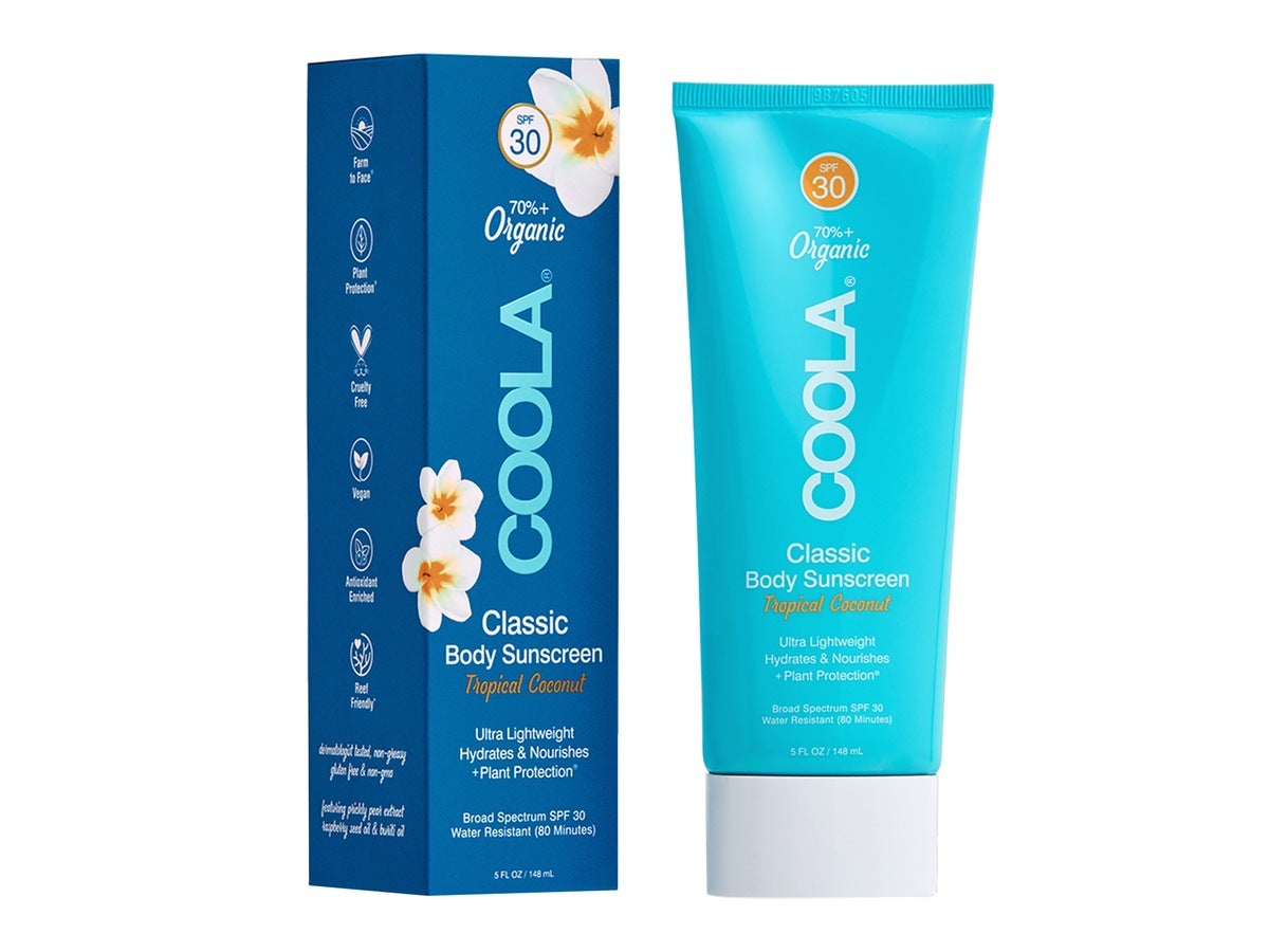 COOLA Classic Body Lotion SPF30 Lett, pleiende og luktfri solkrem til kropp med vitamin C, 148ml - 148 ml