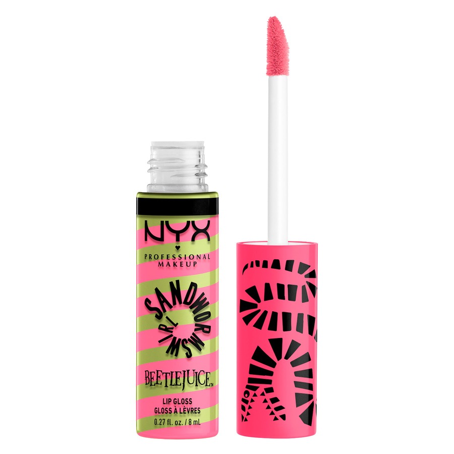 NYX Professional Makeup Beetlejuice Sandworm Swirl Butter Gloss 01 Pink Lipgloss - 1 pcs