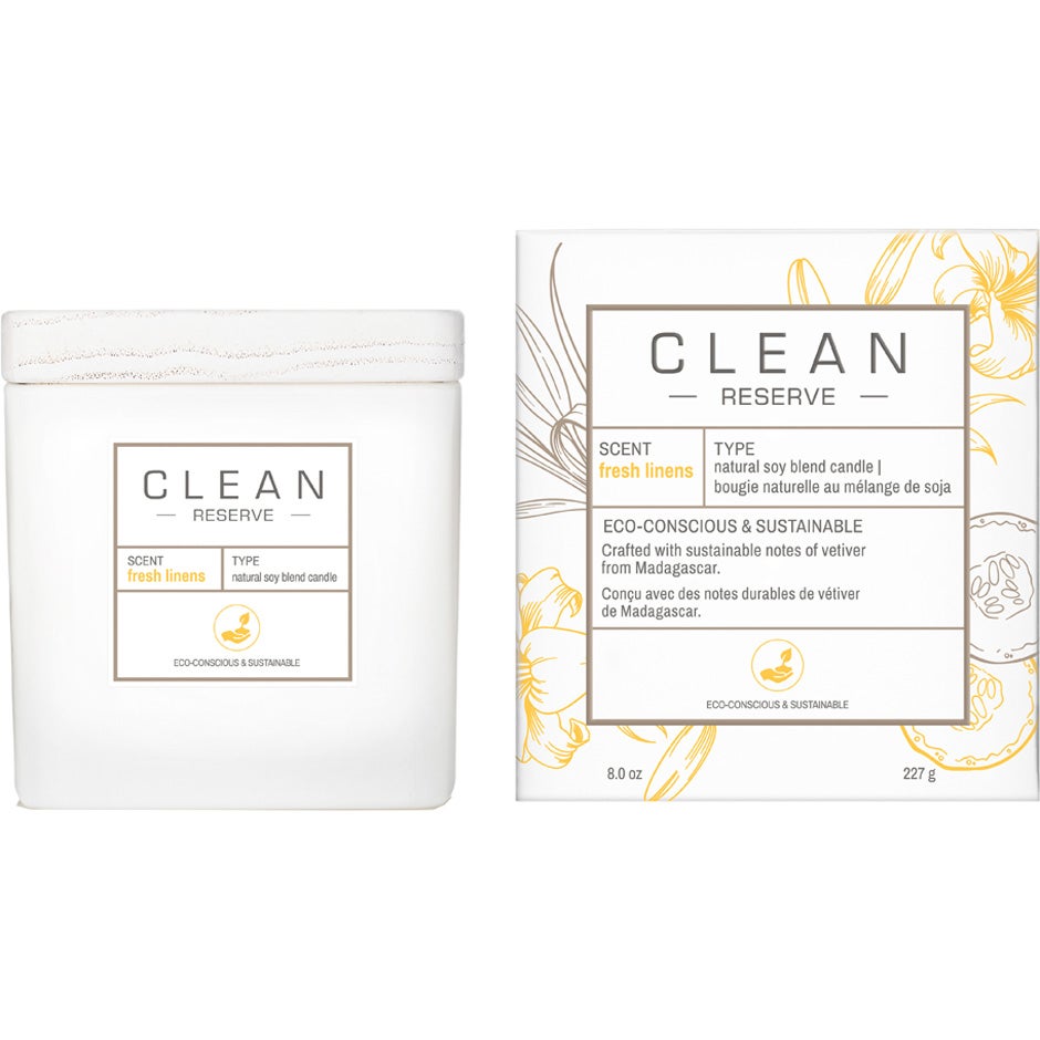 Clean Space Fresh Linens Candle 227 ml