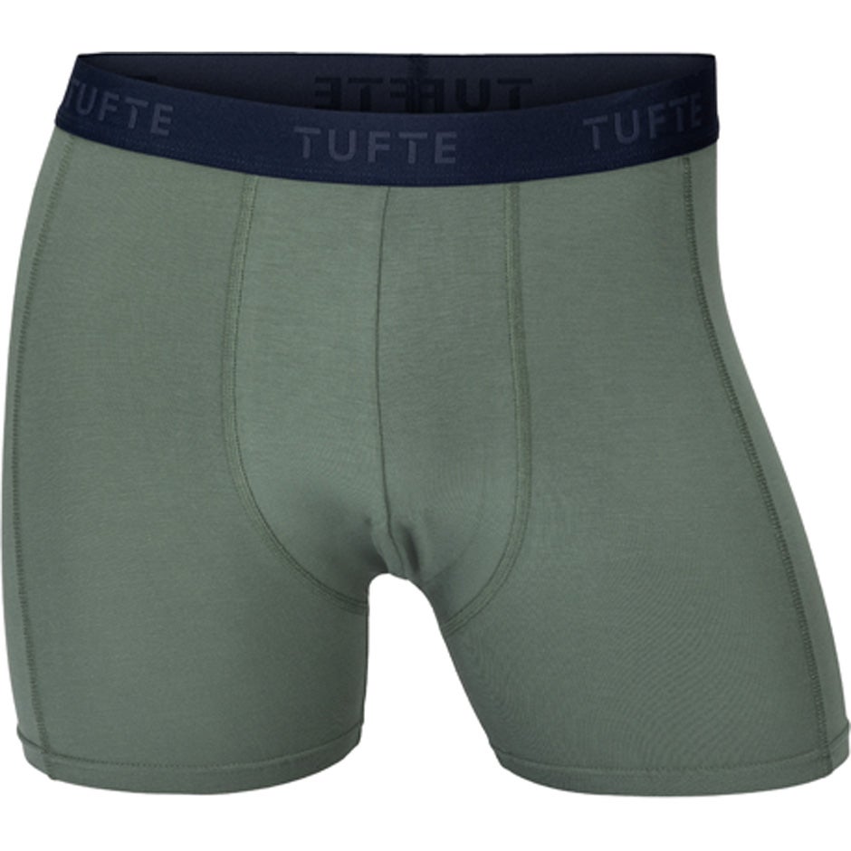 Tufte Mens SoftBoost Boxer Briefs Laurel Wreath / Navy Blazer M