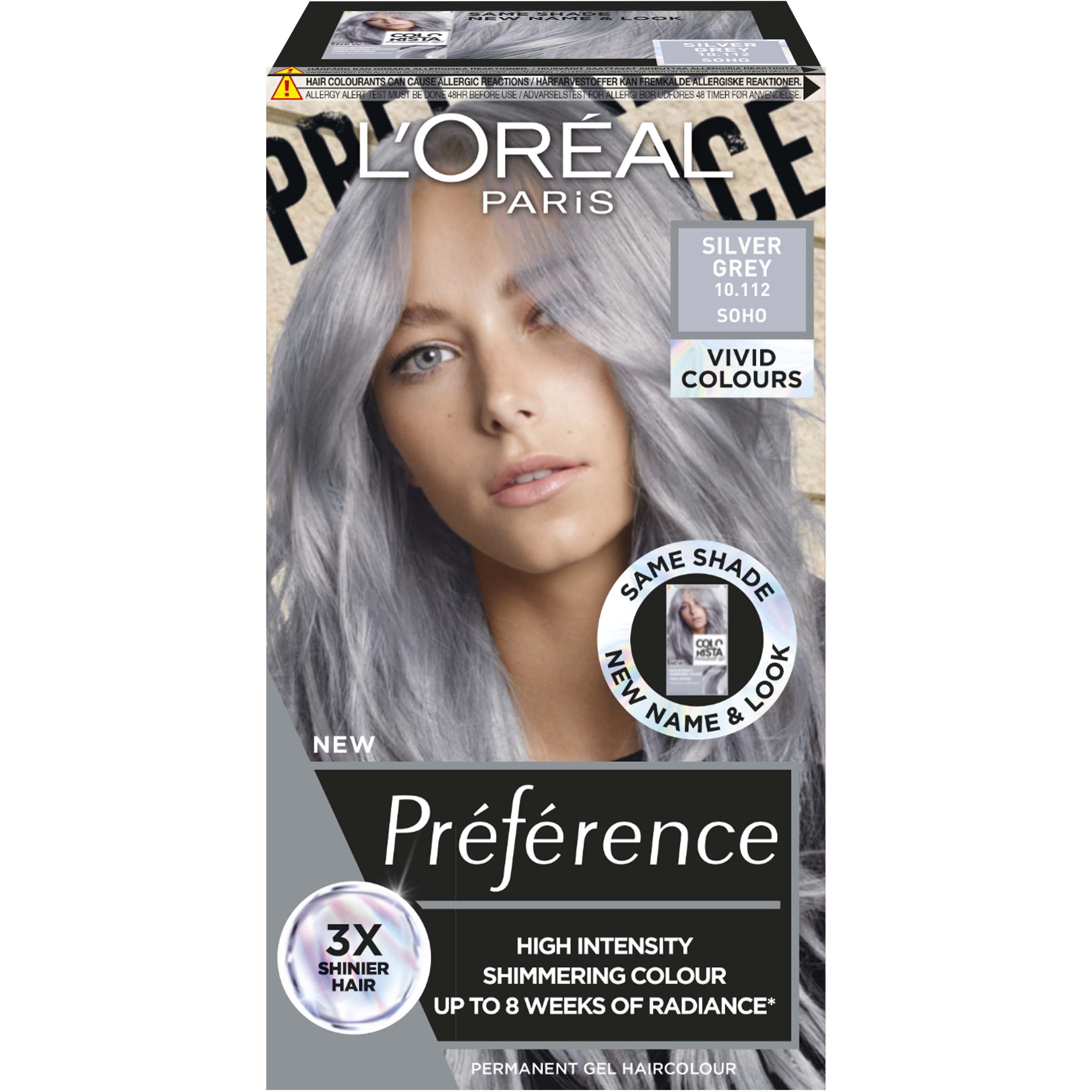 L'Oréal Paris Préférence Vivids Silver Grey 10.112