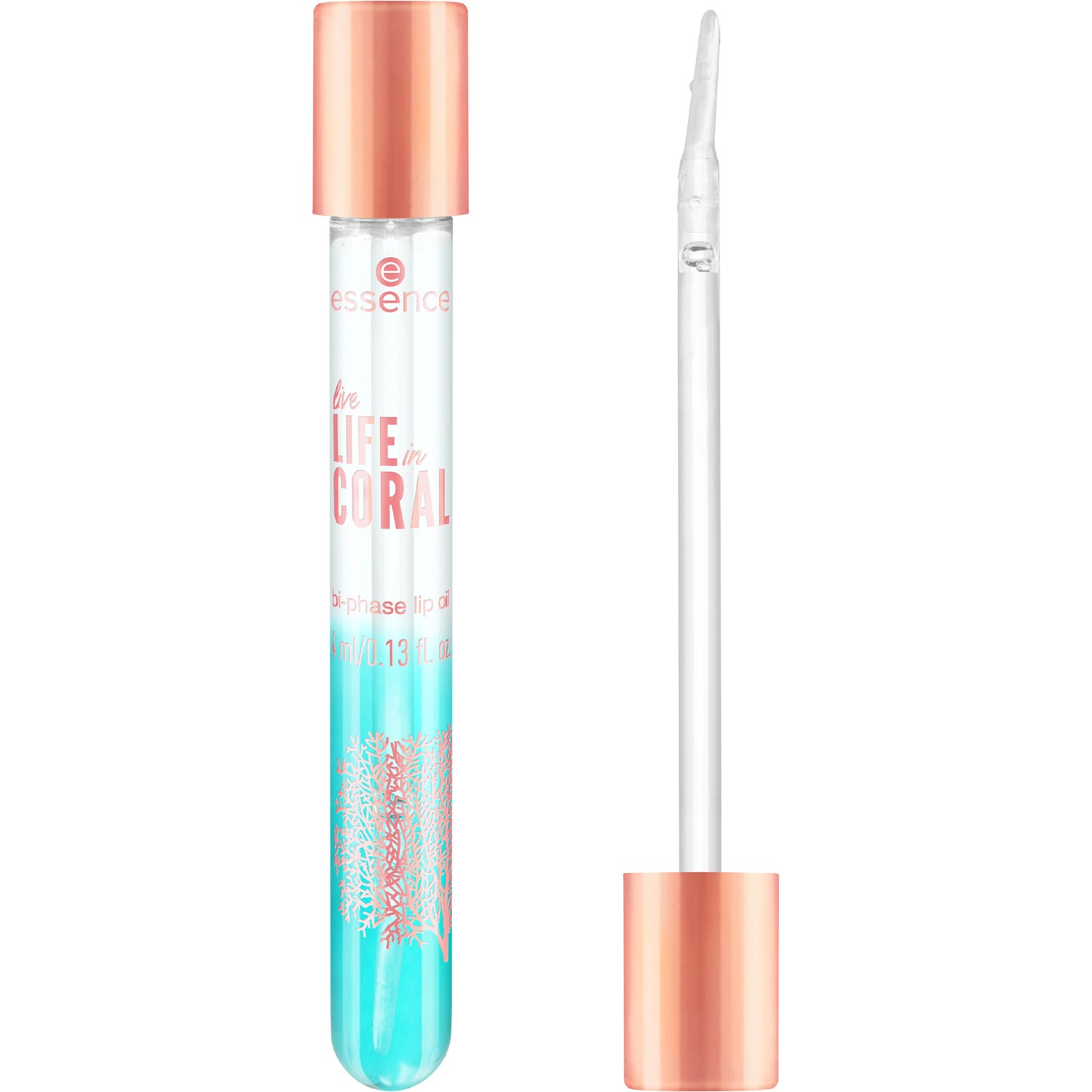 essence Live LIFE In CORAL Bi-Phase Lip Oil 4 ml