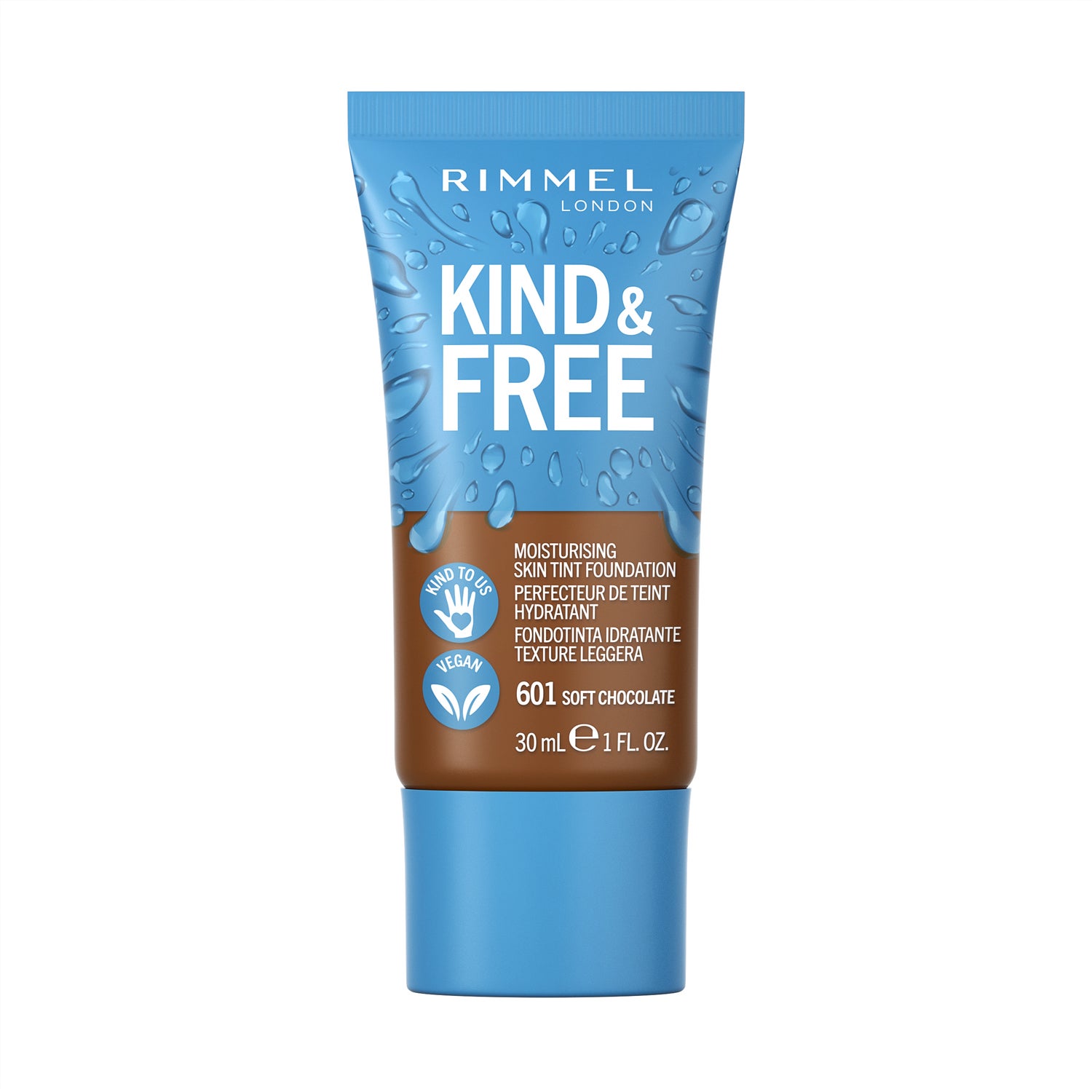 Rimmel London Kind & Free Skin Tint 601 Soft Chocolate - 30 ml