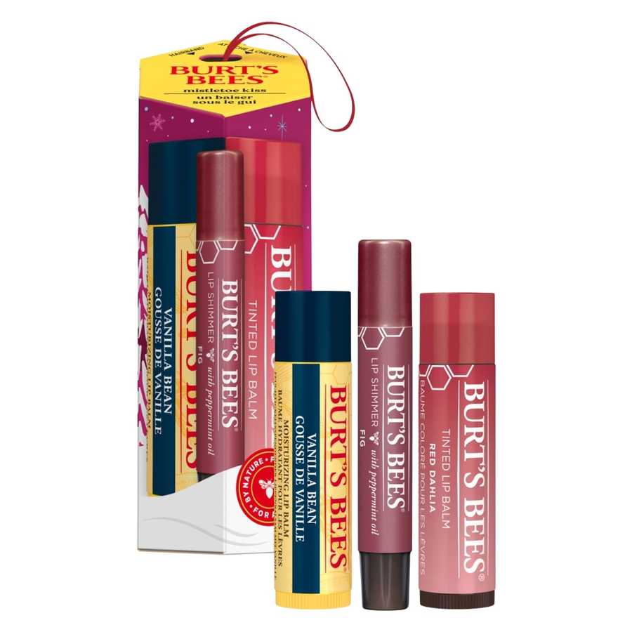 Burt's Bees Mistletoe Kiss Red 3 st.