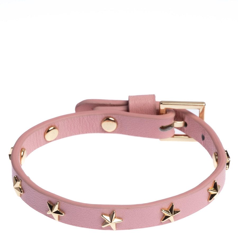 DARK Leather Star Stud Bracelet Mini Blossom