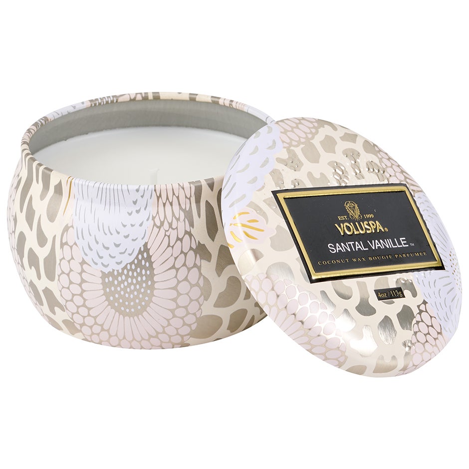 Voluspa Santal Vanille Decorative Tin Candle - 113 g