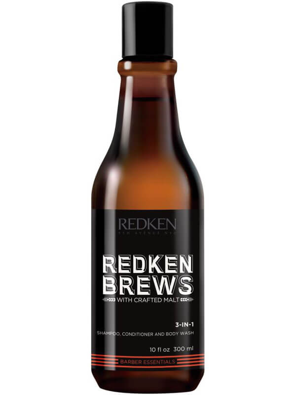 Redken Brews 3-In-1 Shampoo, Conditioner & Body Wash - 300 ml