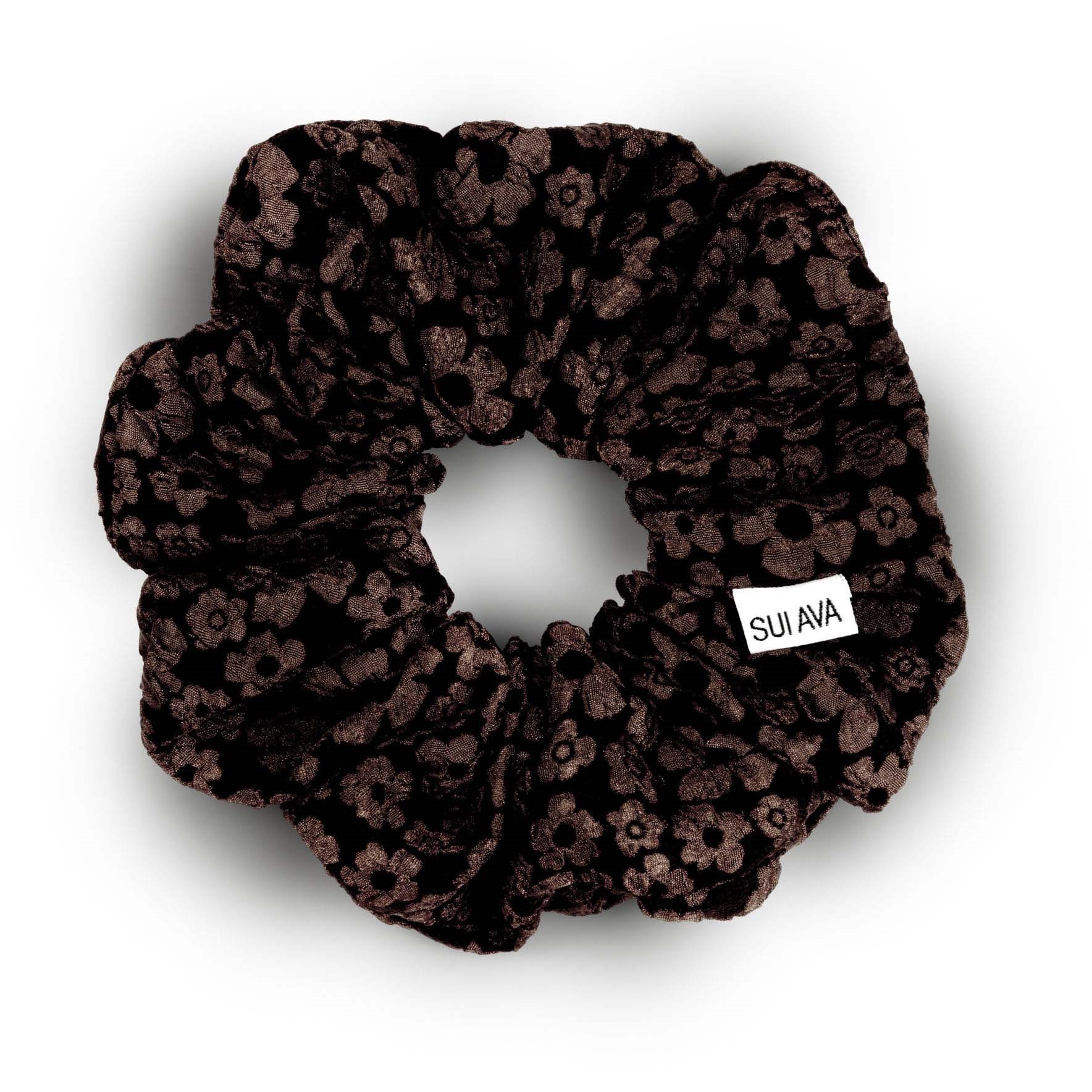 SUI AVA Blossom Scrunchie Ground Coffee