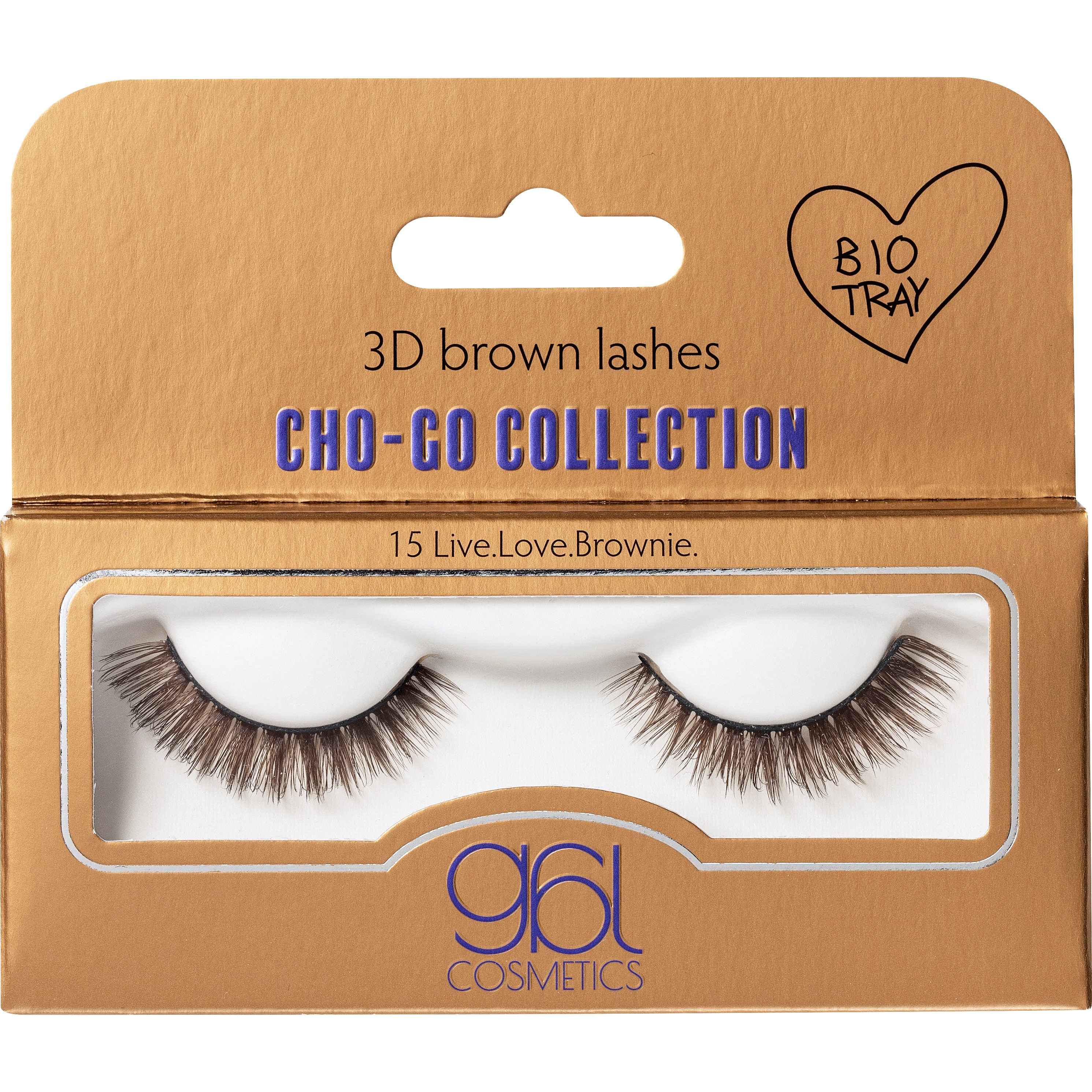 gbl Cosmetics Cho-Go Collection 3D Brown Lashes 15 Live.Love.Brownie