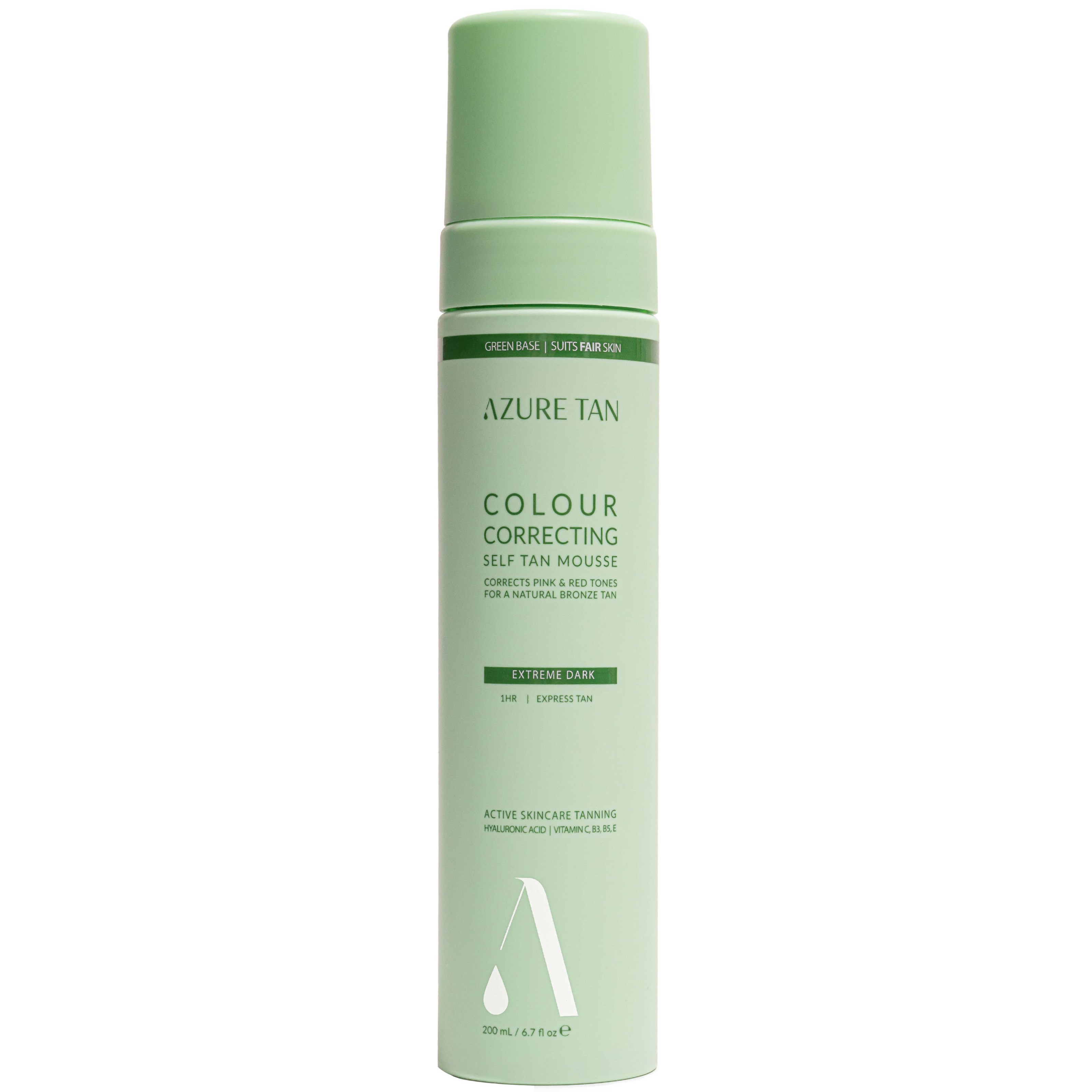 Azure Tan Self Tan Mousse  Self Tan Mousse Green Base Extreme Dark