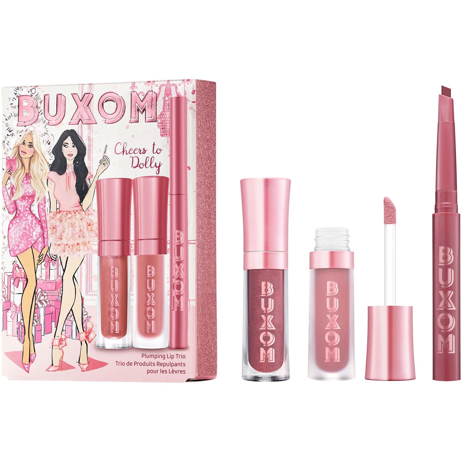 BUXOM Cheers to Dolly Plumping Lip Trio