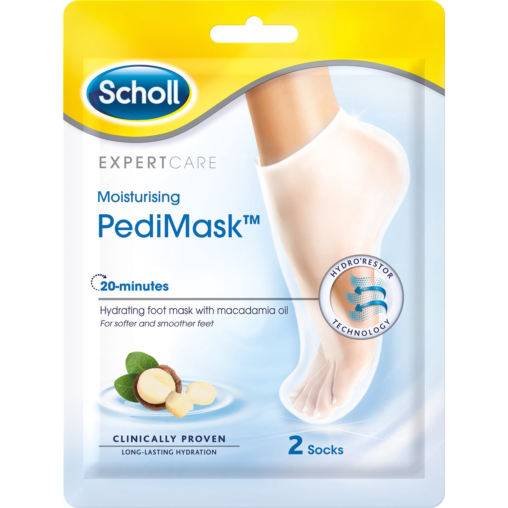 Scholl ExpertCare PediMask™ with Macademia Oil 2 pcs