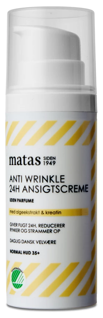 Anti Wrinkle 24H Face Cream For Normal Skin Fragrance Free 50 ml