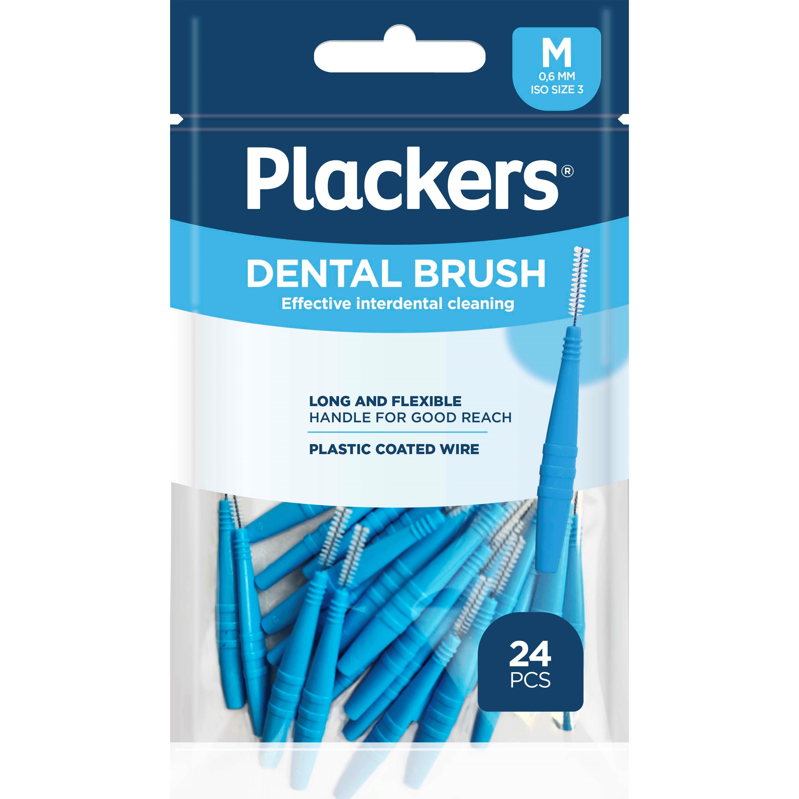 Plackers Dental Brush M 0,6 mm 24 st