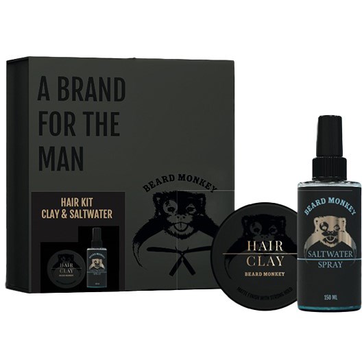 Beard Monkey Hair clay & saltvatten Giftset