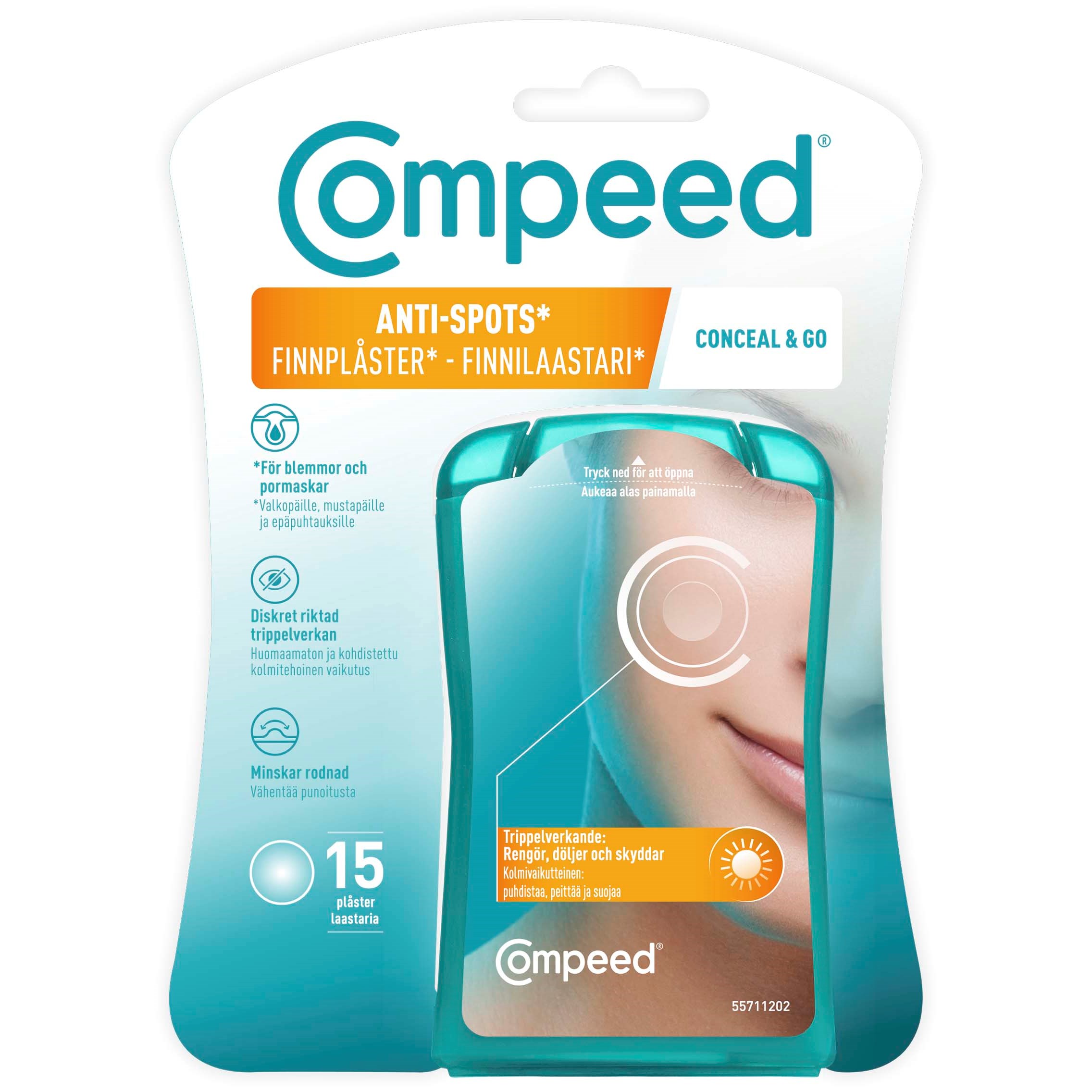 Compeed Finnplåster Conceal & Go 15 st