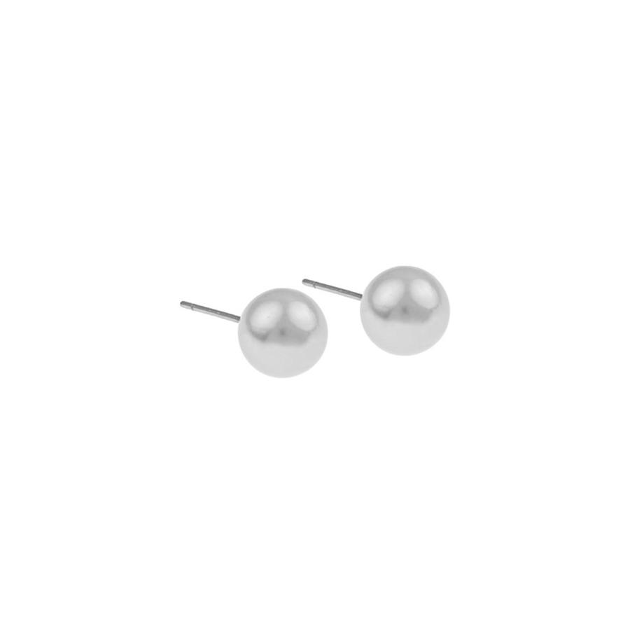 Snö of Sweden Laney Pearl Earring White 8 mm