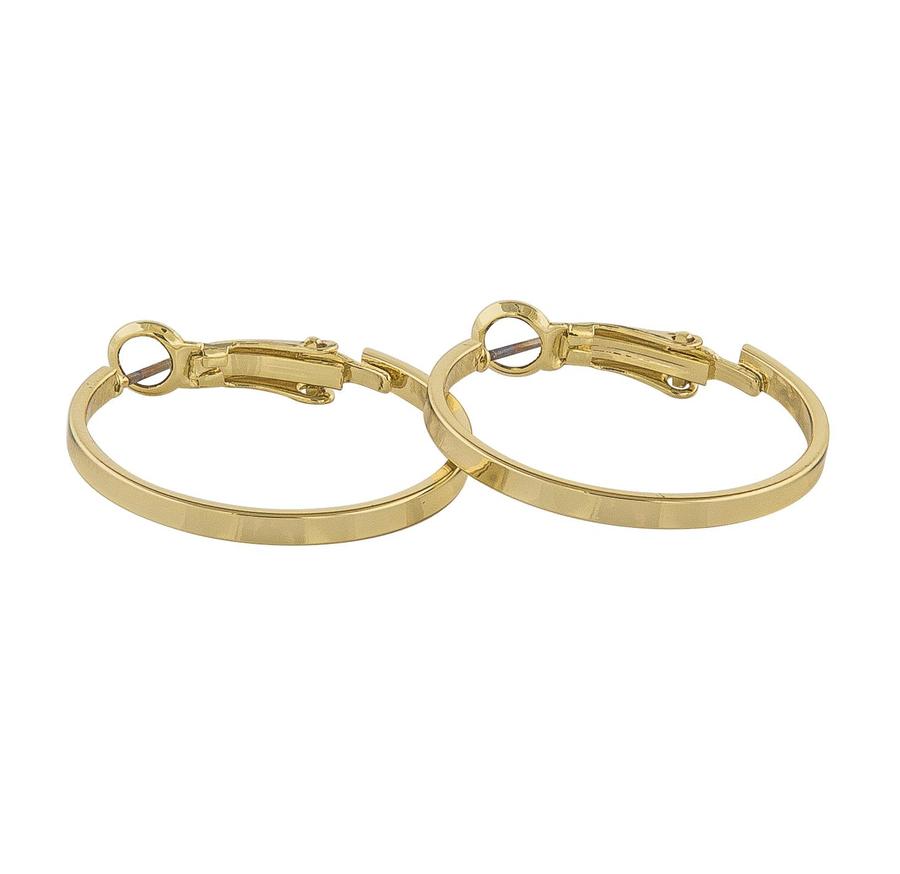 Snö of Sweden Moe Ring Earring Plain Gold 25 mm