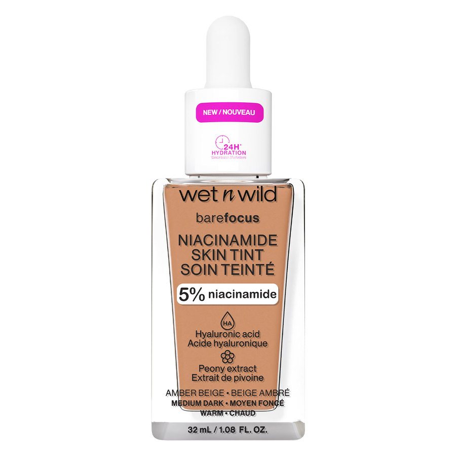 Wet n Wild Bare Focus Niacinamide Skin Tint Amber Beige 32 ml