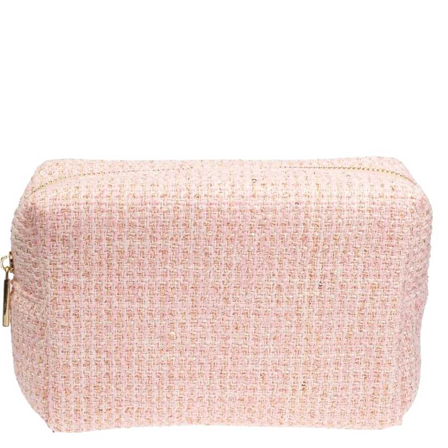 DARK Tweed Make-Up Pouch Small Light Rose