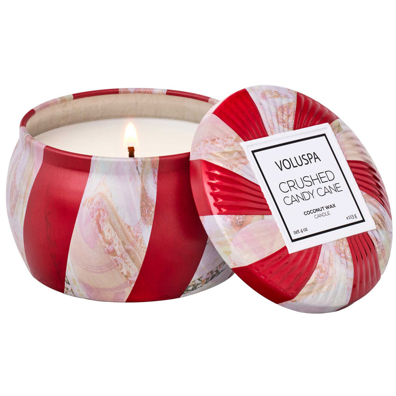 Voluspa Mini Tin Candle Crushed Candy Cane (113 g)