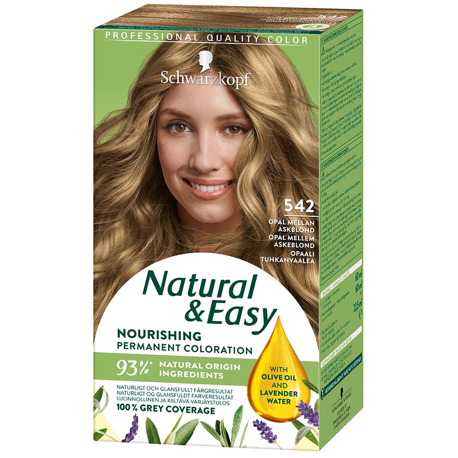 Schwarzkopf Natural & Easy 542 Opal Mellan Askblond