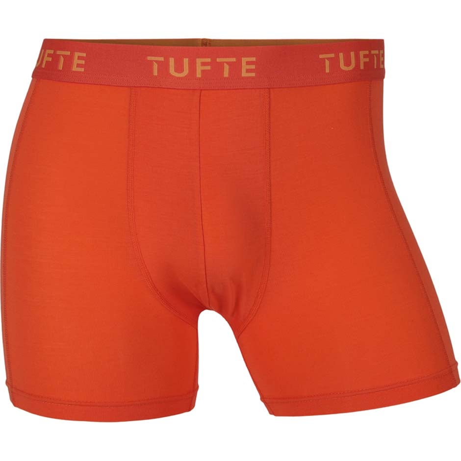 Tufte Men Boxer Briefs Blazing Orange Str S, undertøy laget av bambusfiber