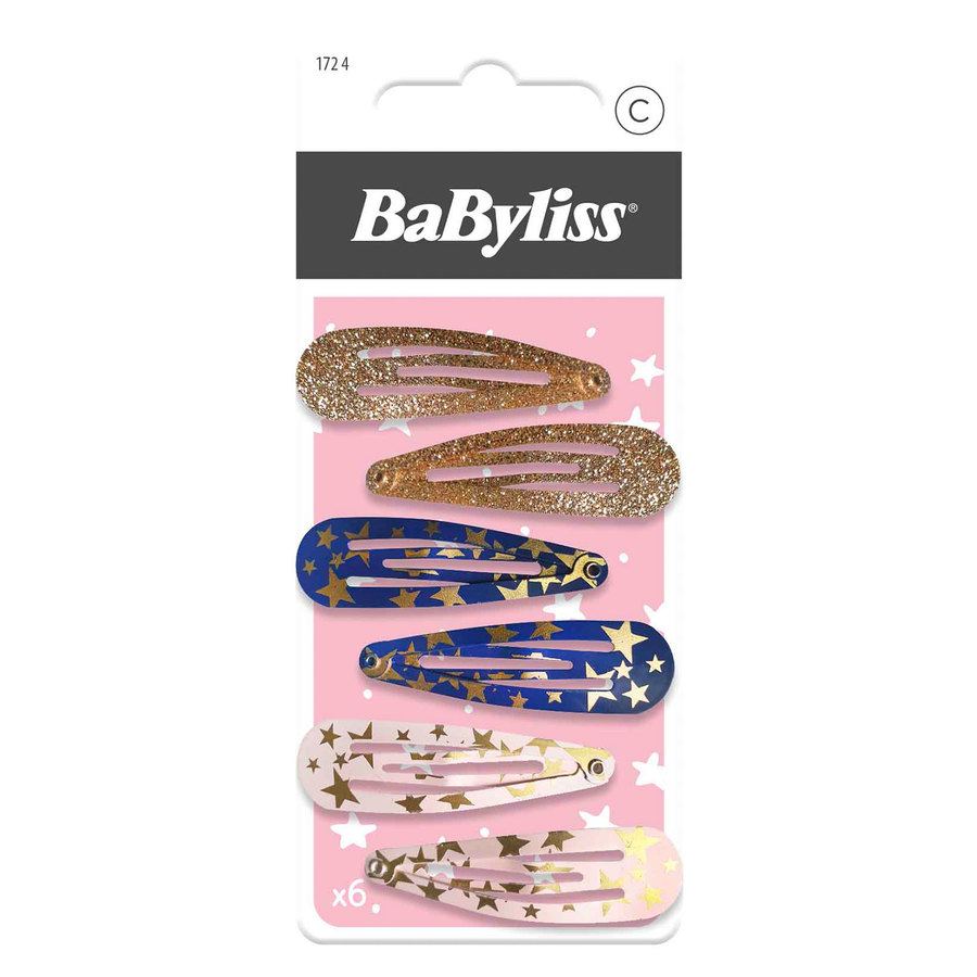 BaByliss Accessories Party Hair Clips for Kids 6 st