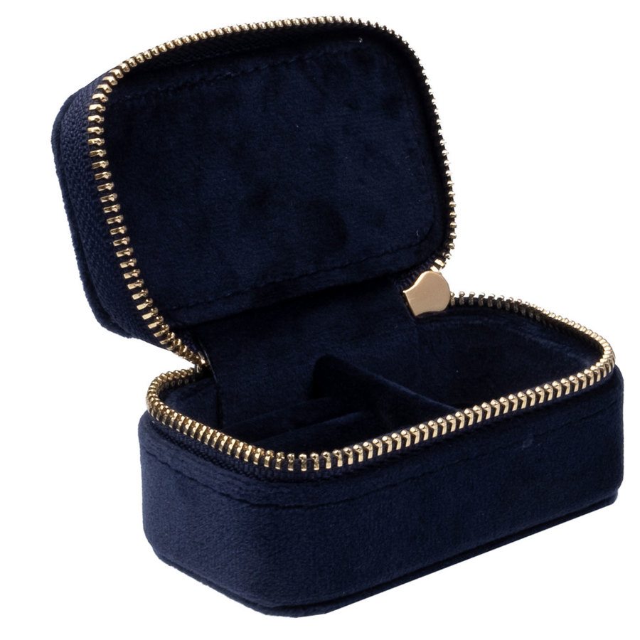 DARK Velvet Jewellery Box Micro Navy Blue