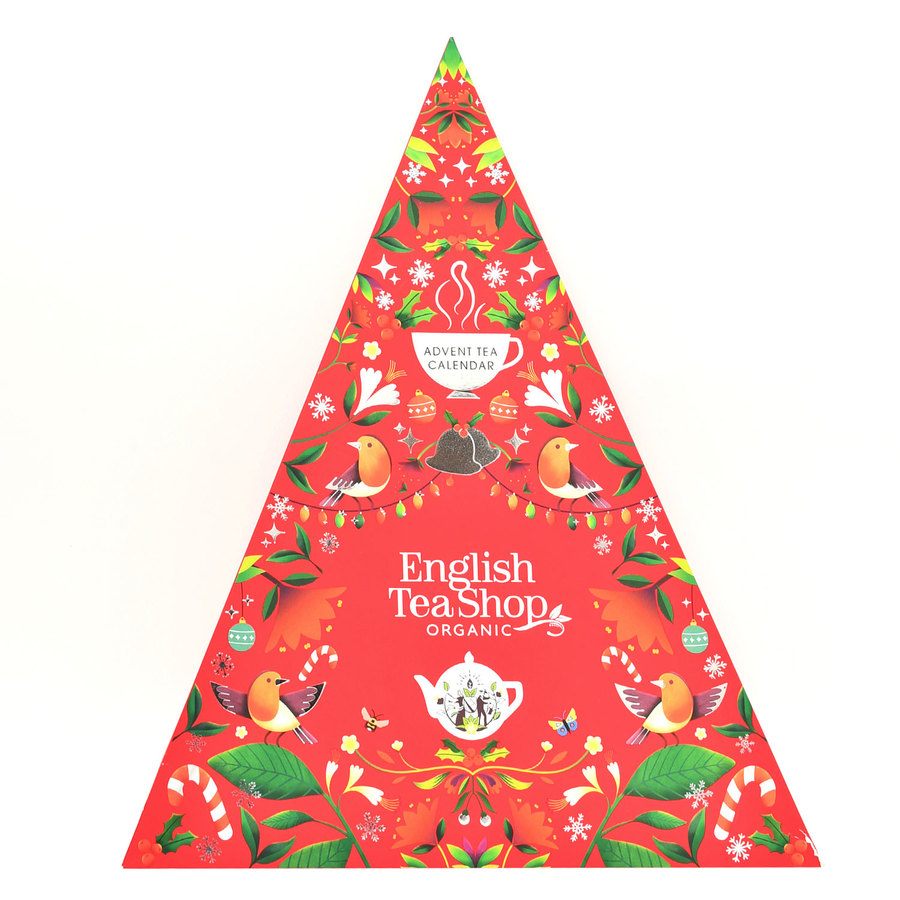 English Tea Shop Advent Calendar Triangle Red 2024