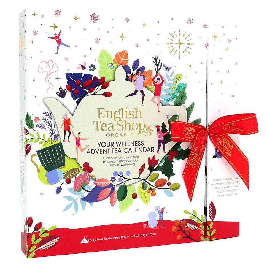 English Tea Shop Book Style Advent Calendar White 2024