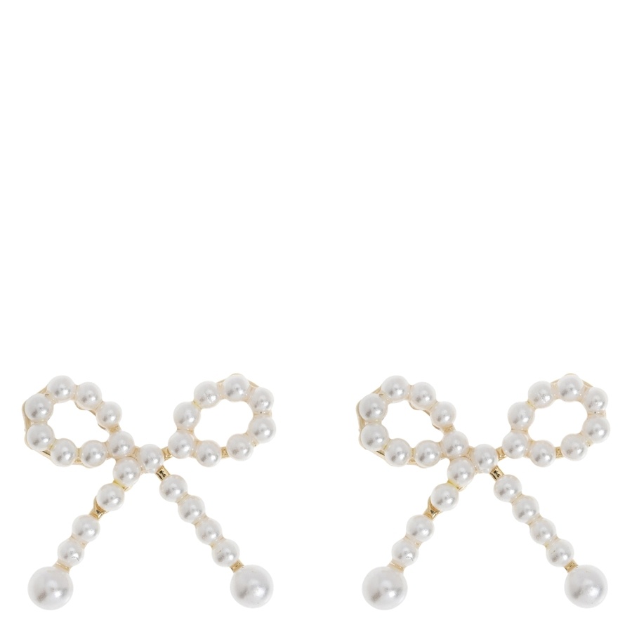 Timi of Sweden Juliette Cute Pearl Bow Stud Earrings