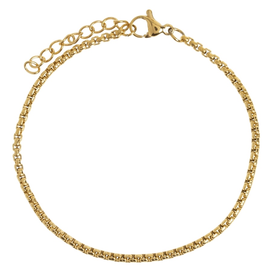 Timi of Sweden Nori Link Chain Bracelet Stainless Steel Gold