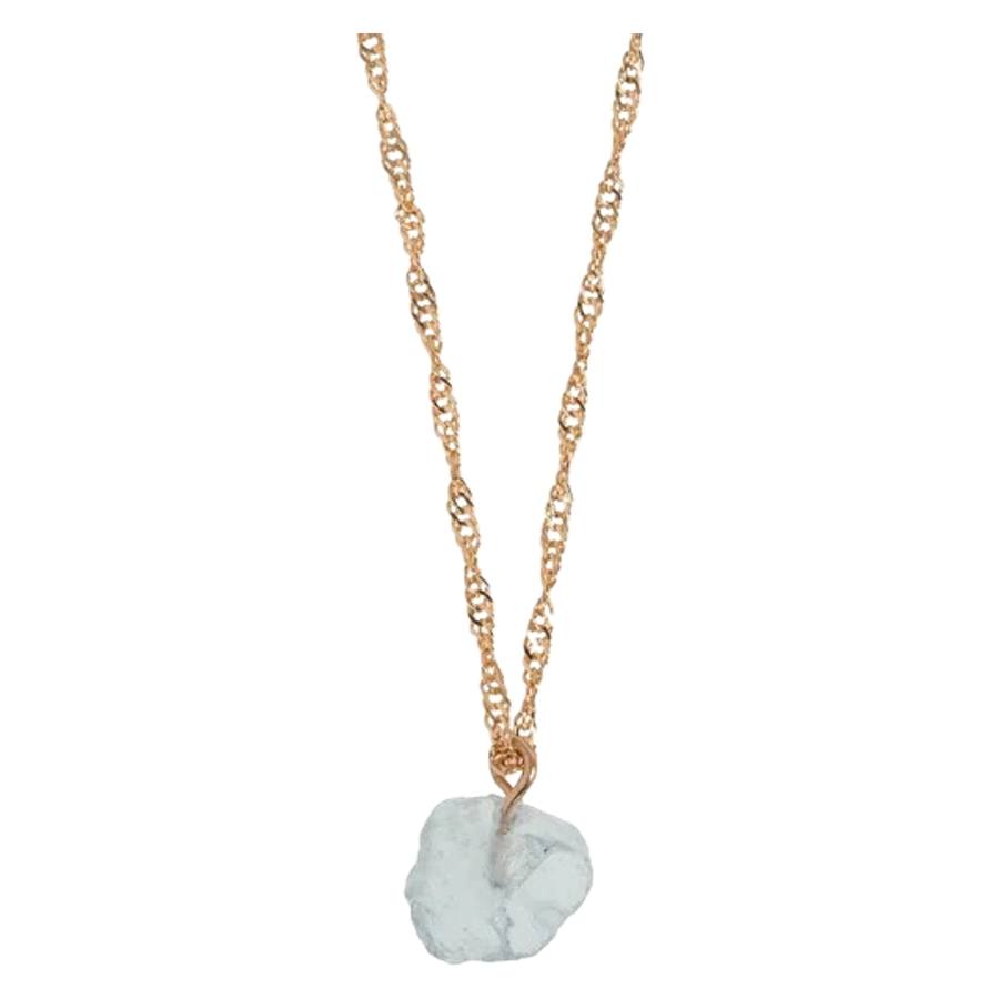 Timi Of Sweden Looking Good Aquamarine Necklace Gold