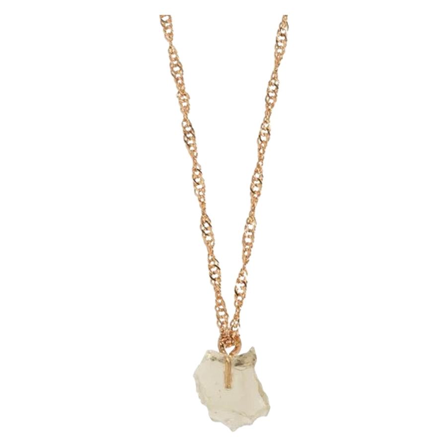 Timi Of Sweden You Are Strong Citrine Necklace Gold