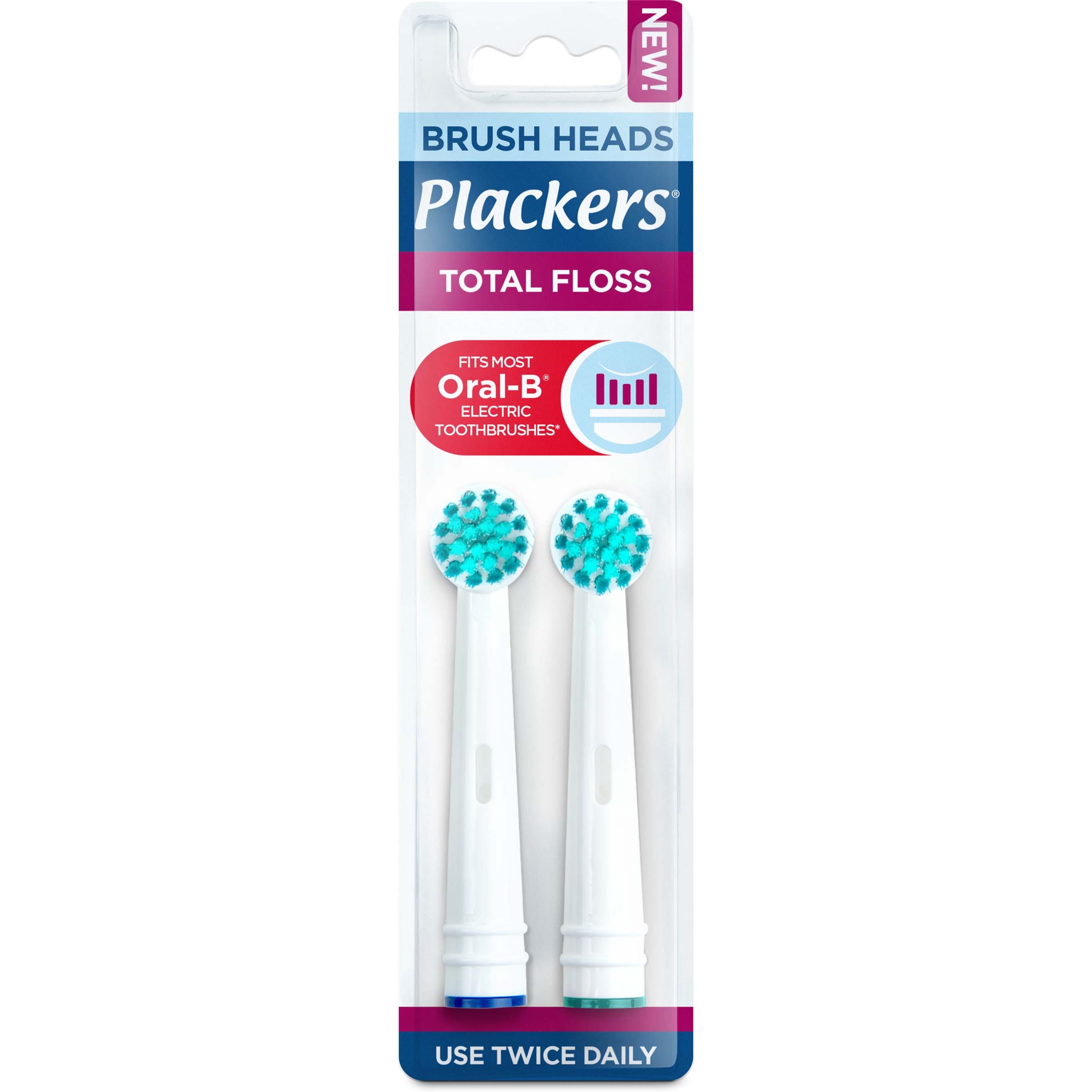 Plackers Brush Head Refills Total Floss 2 st