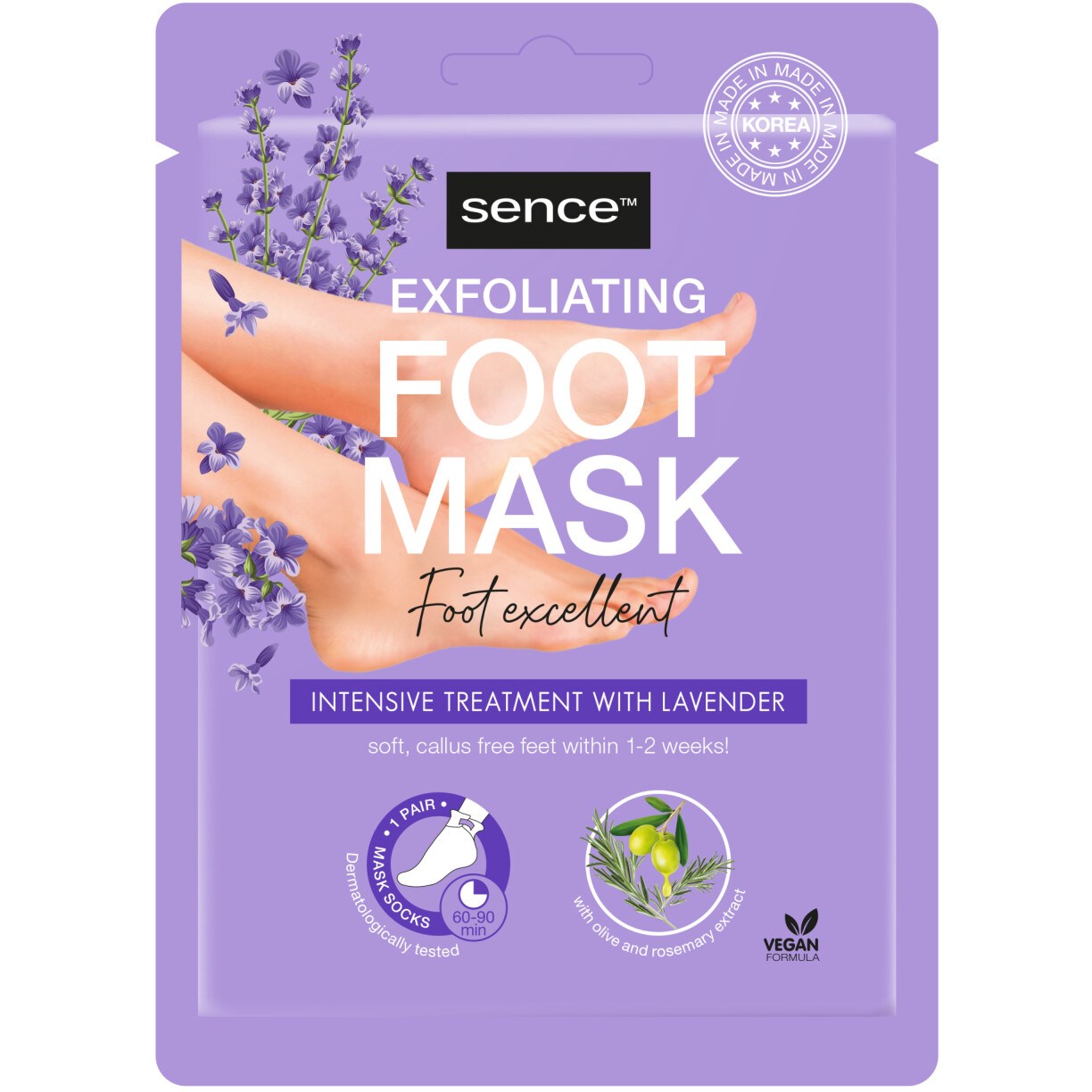 Sencebeauty Foot Mask Exfoliating Foot Excellent 40 ml