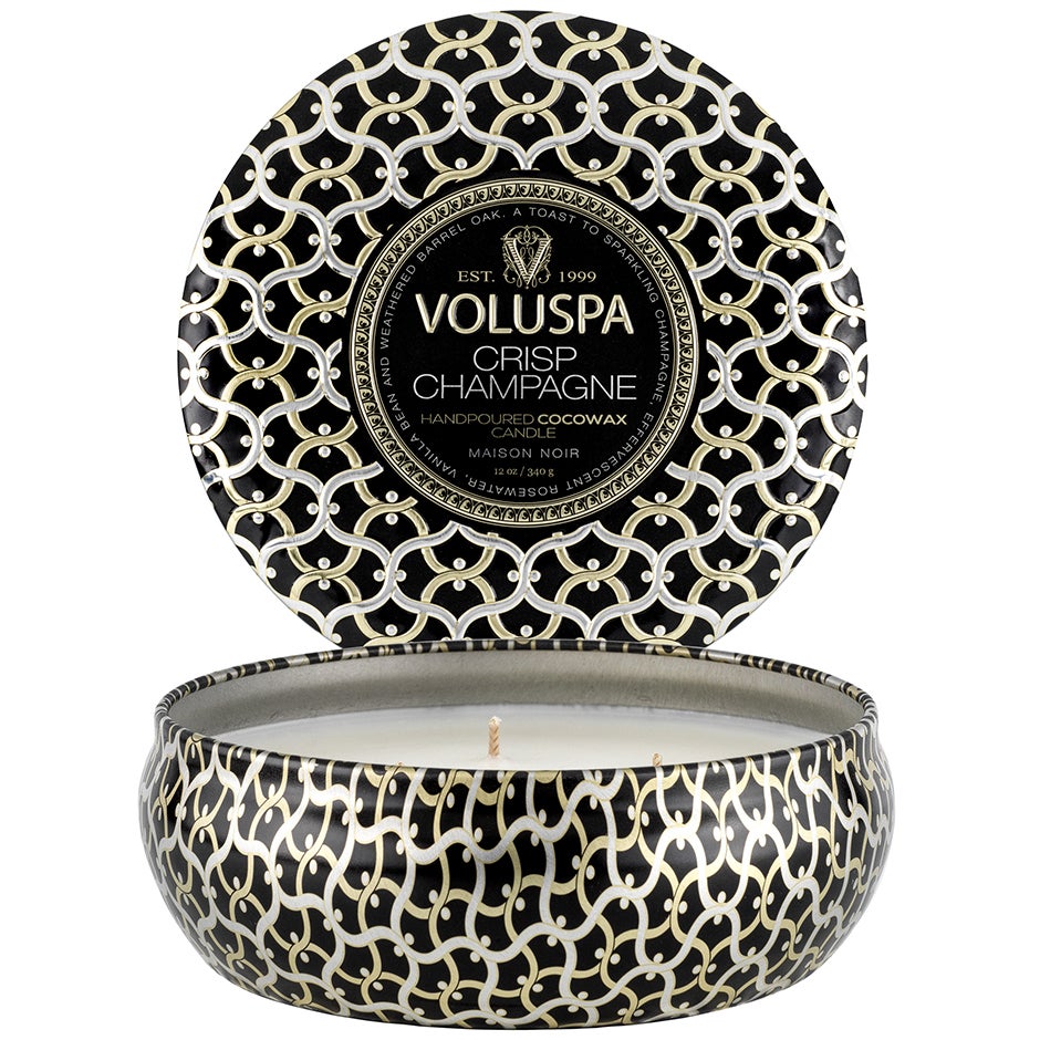 Voluspa 3-Wick Tin Candle Crisp Champagne - 340 g