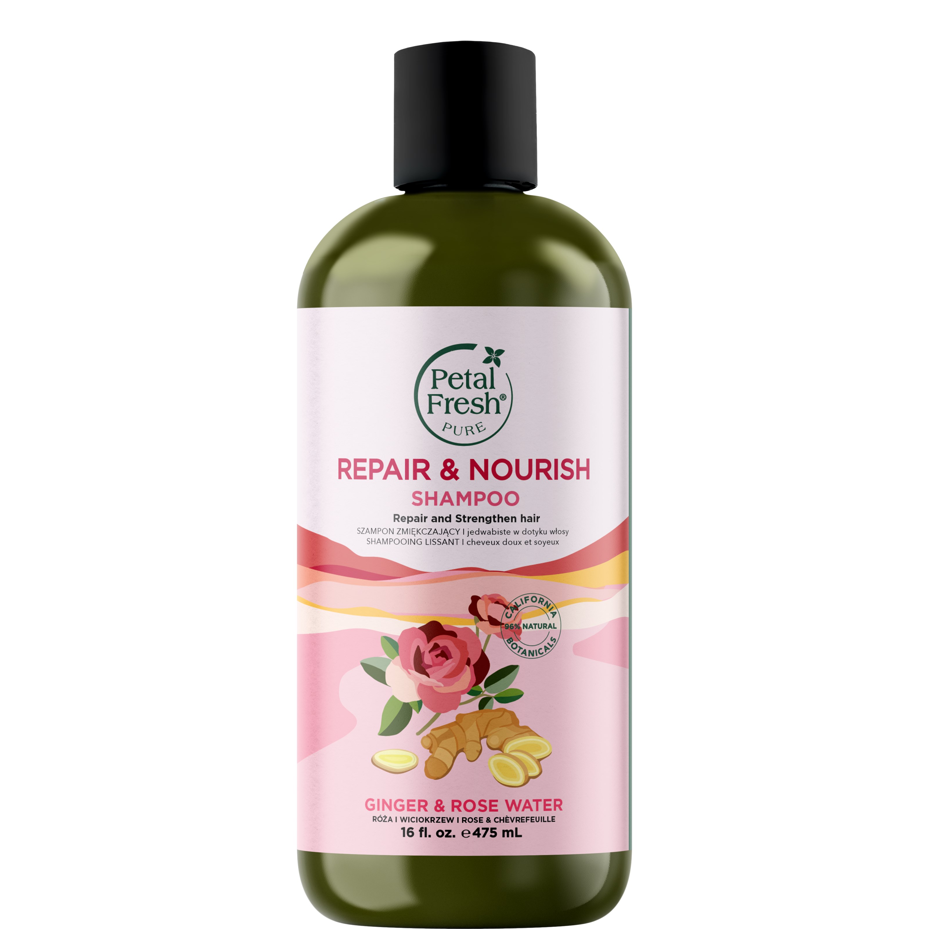 Petal Fresh Pure Ginger & Rosewater Shampoo 475 ml