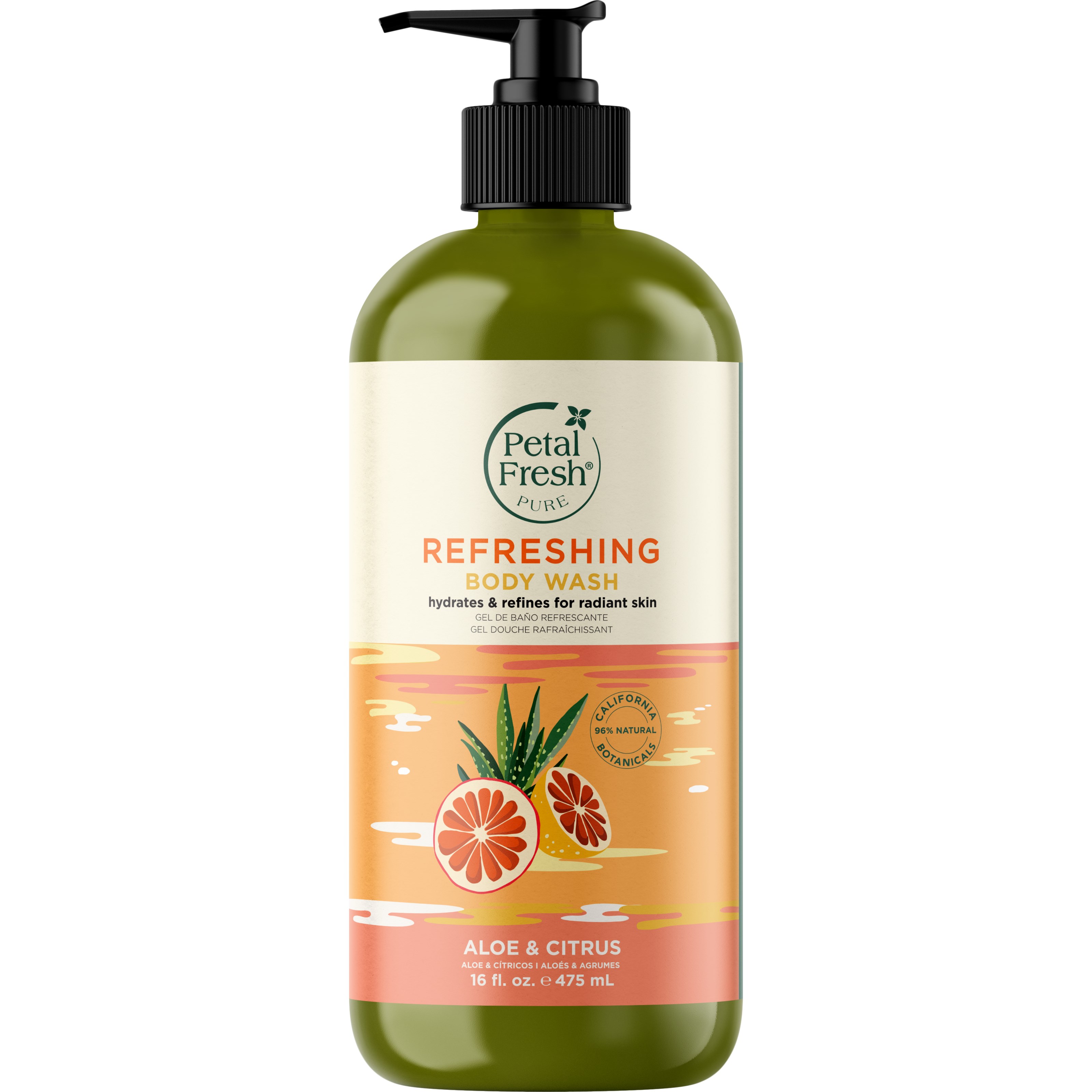 Petal Fresh Pure Aloe & Citrus Body Wash 473 ml